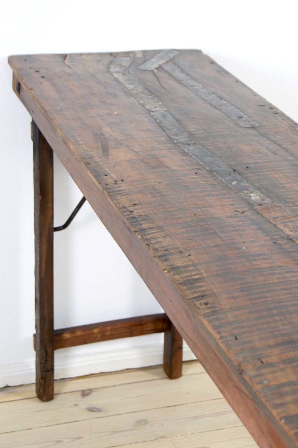 alter tisch braun zum klappen Konsolentisch rustikal braun