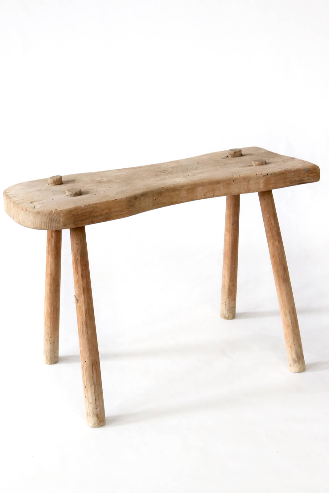 Old wooden stool rustic