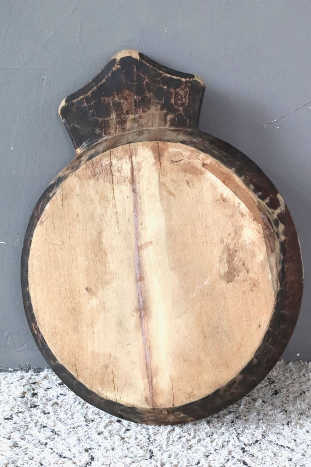 Große Holzschale rustikal antik, 8x55x42 Große Holzschale rustikal antik, 8x55x42