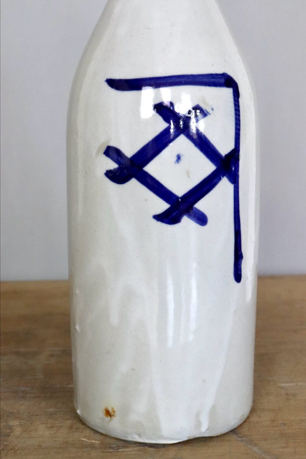 Keramik Sake Flasche antik 30xø9