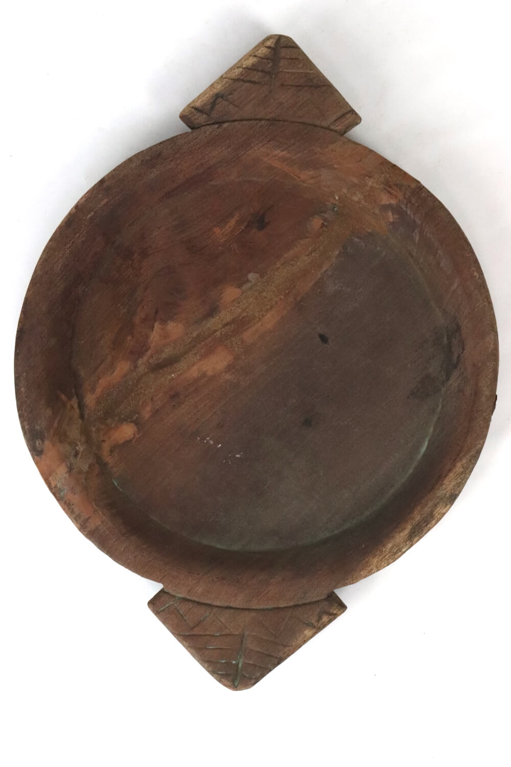 Holzschale Indien antik, Ø 38x51