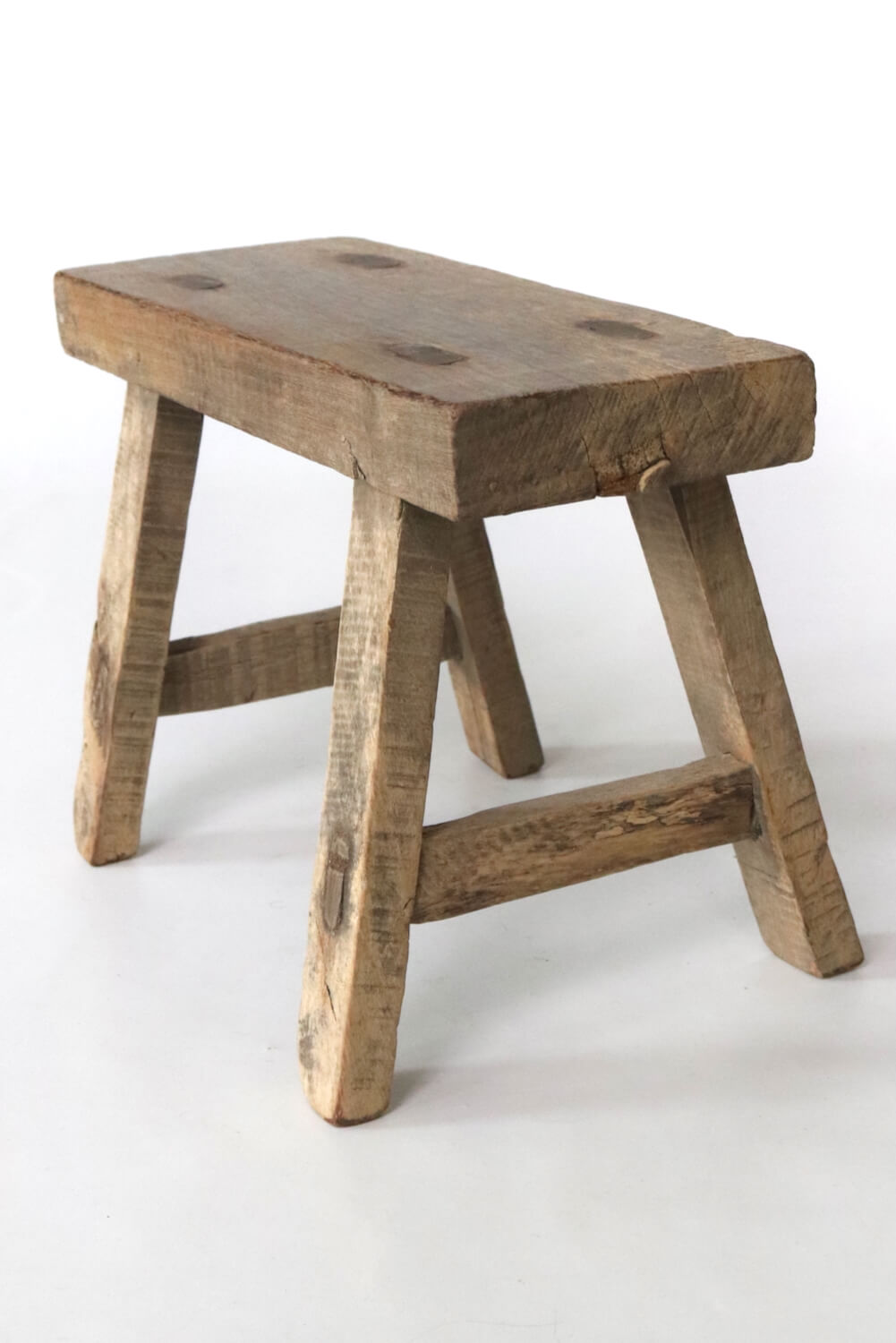 Holzschemel  antik Wabi Sabi