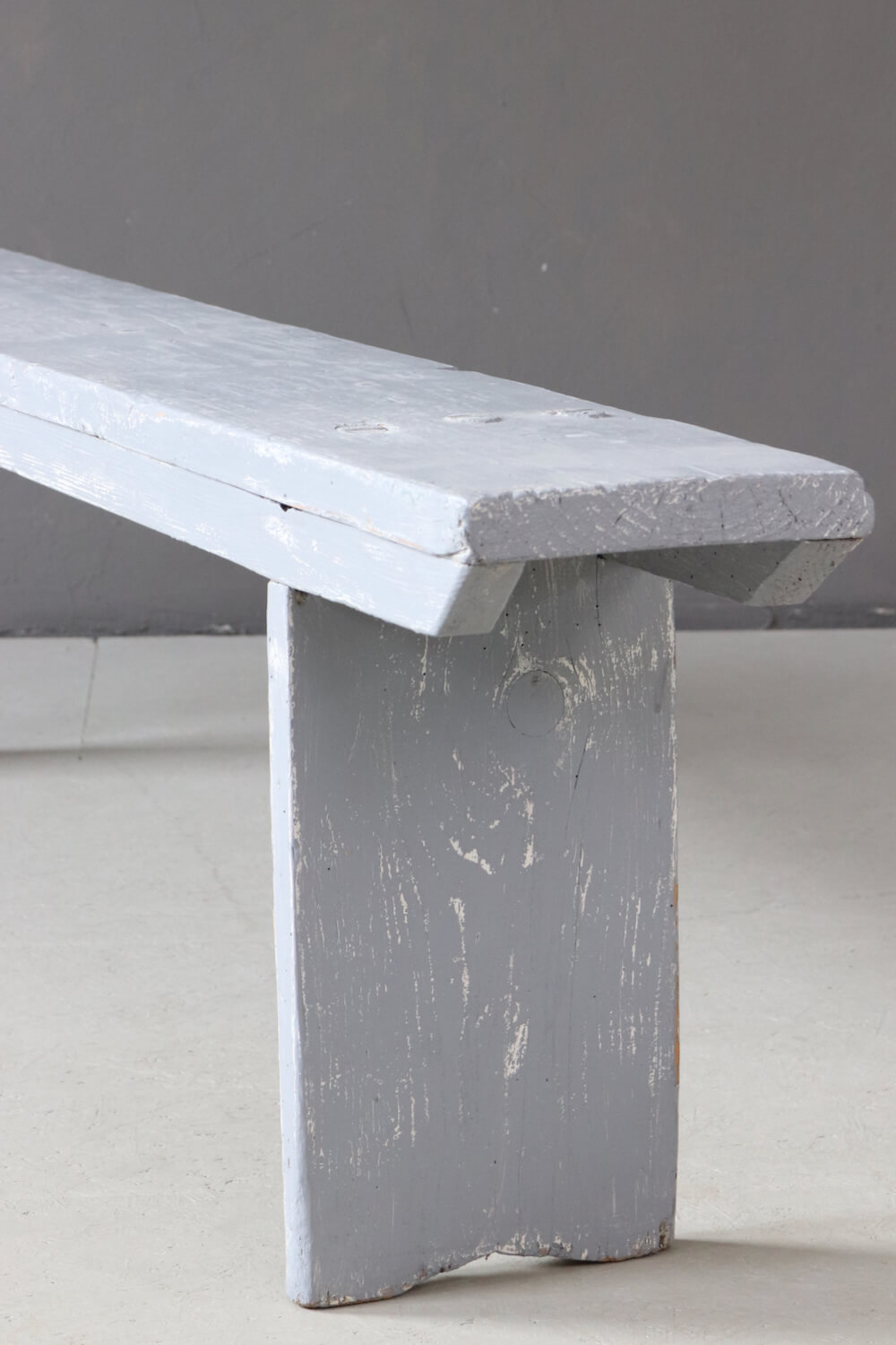 Ancient grey farmhouse bench, 200 cm