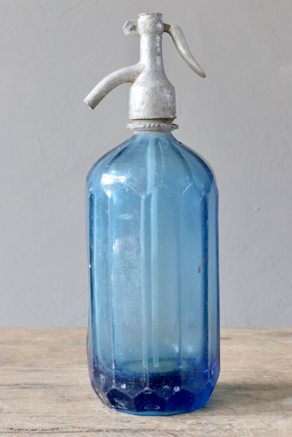 Sodaflasche Vintage Blau