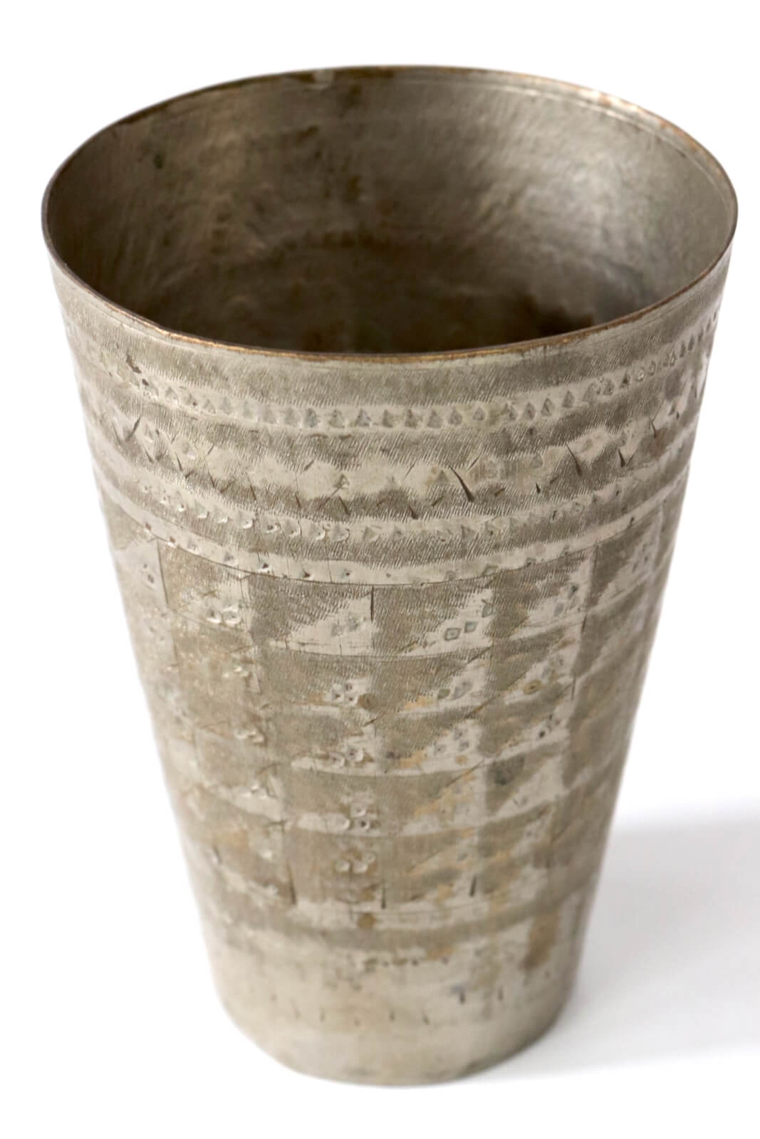 Brass lassi cup antique L Brass lassi cup antique L