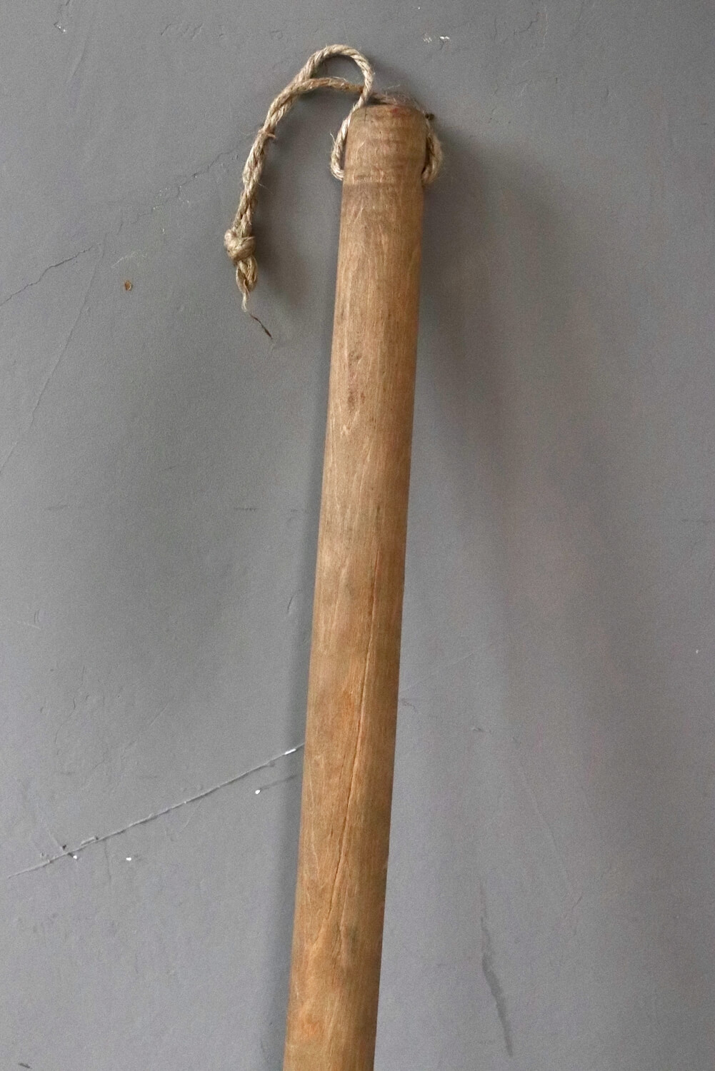 Große Holzkelle antik 69x14