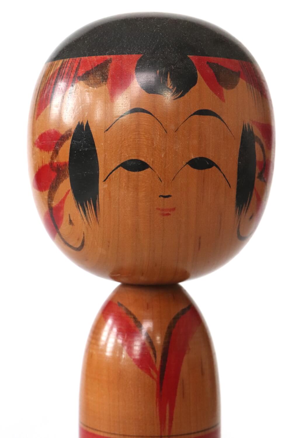 Japanese vintge wooden doll, 37 cm