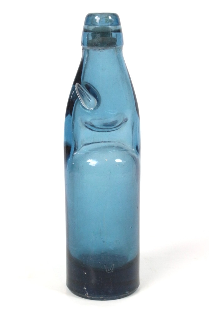 Glasflasche Indonesien vintage antik Alte Knickerflasche, Indonesien