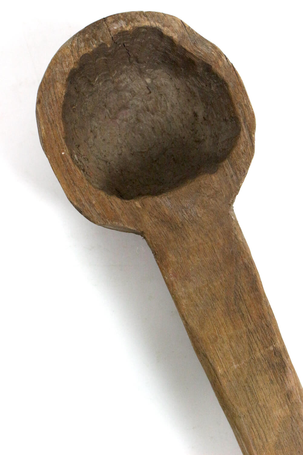 Holzkelle, Holzlöffel antik Indien 40 cm