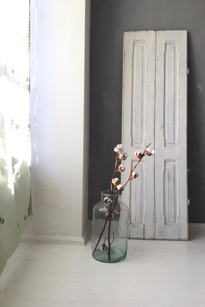 alter großer Fensterladen aus Holz shabby antik weiß Fensterladen antik grau, 140x41