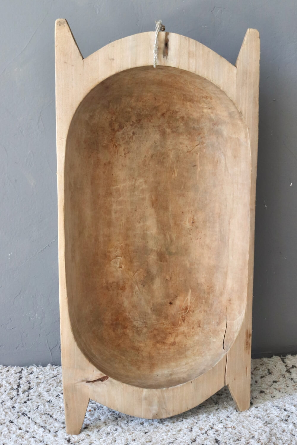 Großer alter Holztrog, 73x36x14