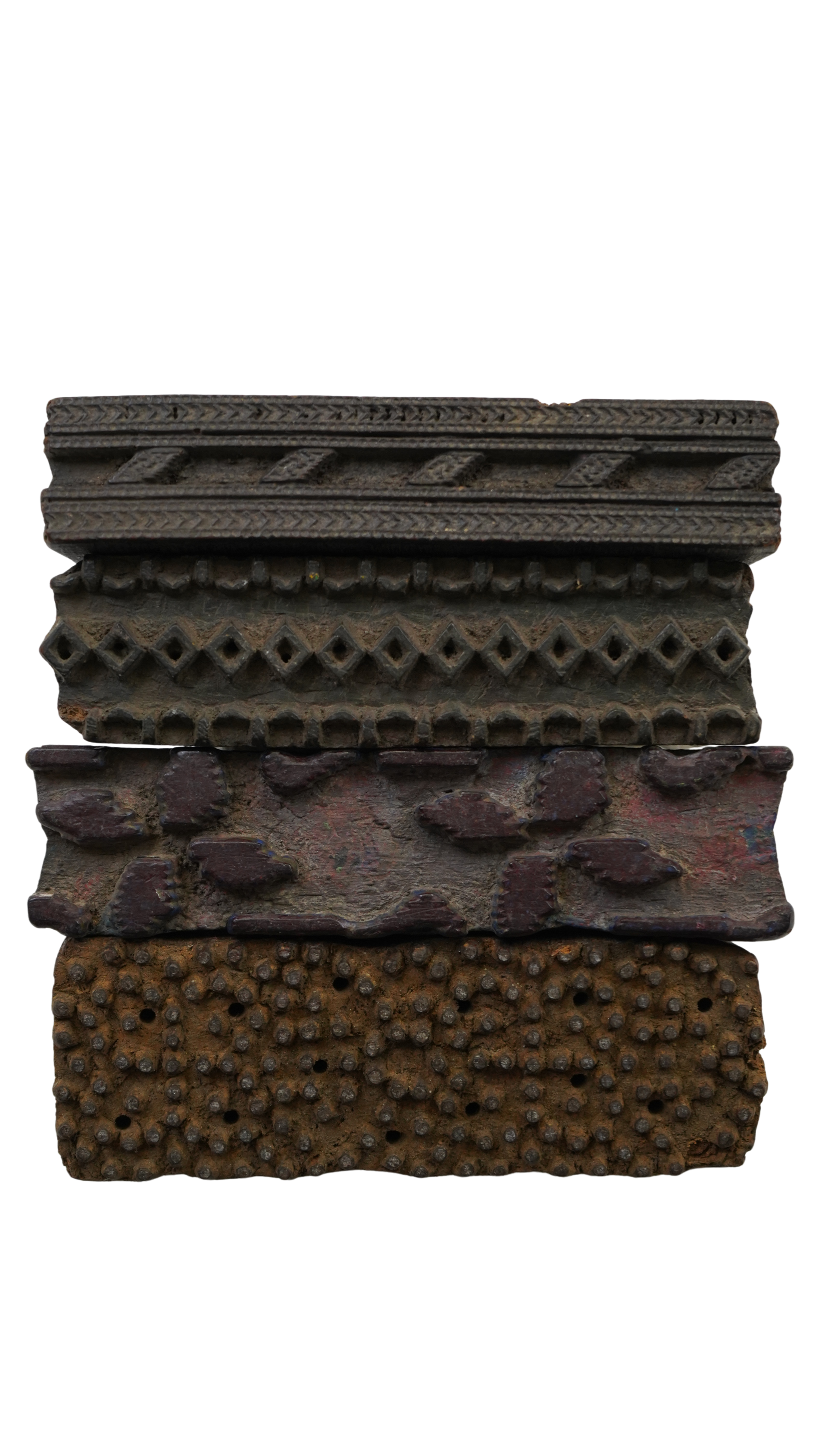Alter Stoffdruckstempel Holz Indien 