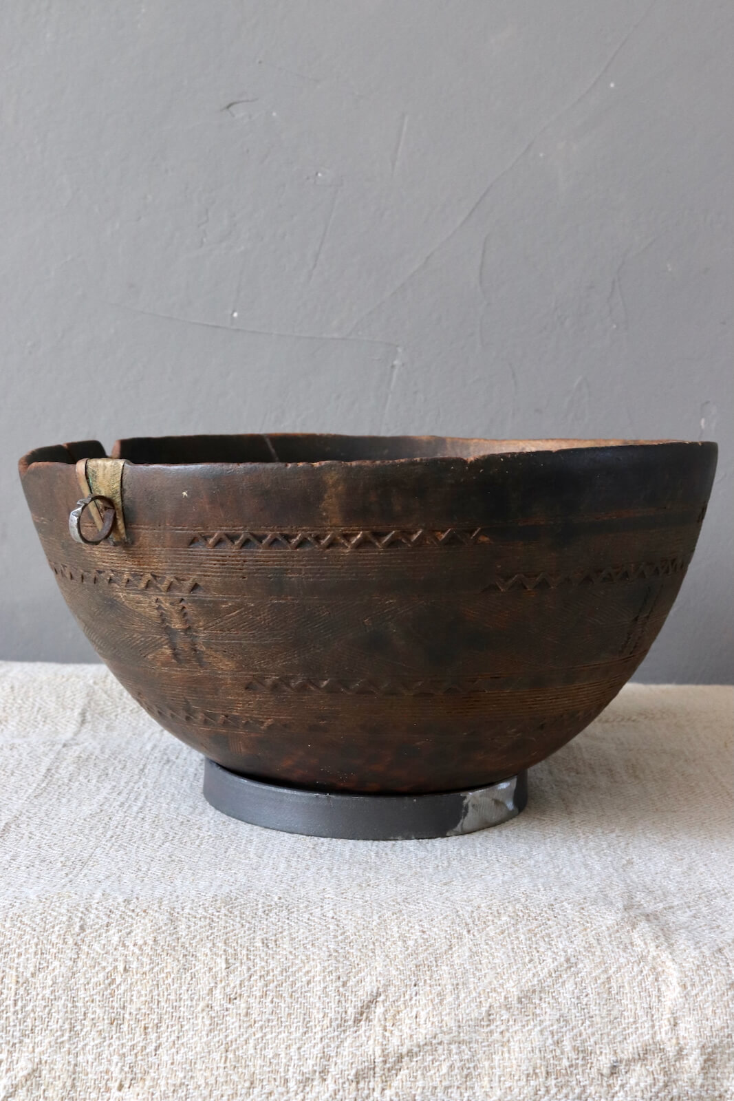 Vintage Tuareg Schale handgeschnitzt ø 33 cm  
