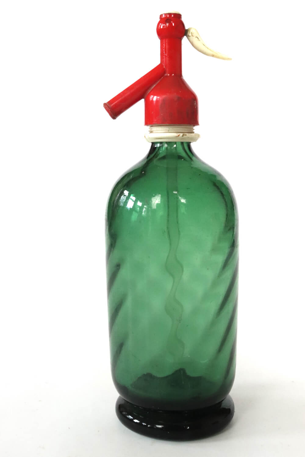 Siphonflasche antik grün