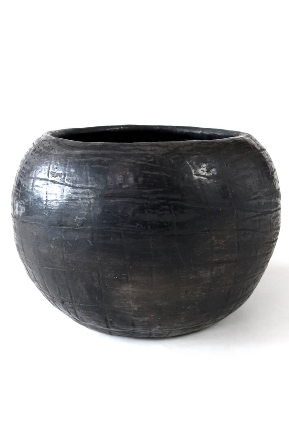 keramik topf schwarz