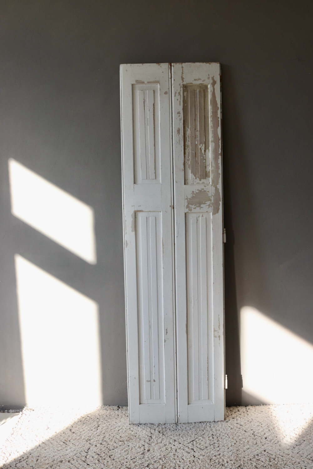 Fensterladen antik weiß Paar, 180x100 