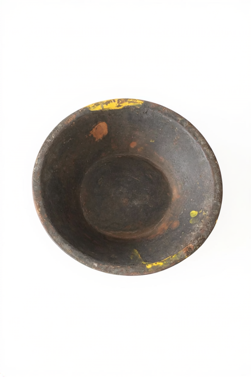 alte Holzschale Indien antik Ø36 cm 