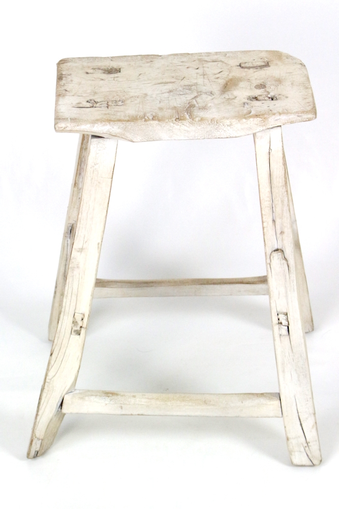 holzhocker antik china weiß, hocker china weiß gewachst, Hocker China antik weiß, chinese wooden stool waxed white Hocker China antik weiß