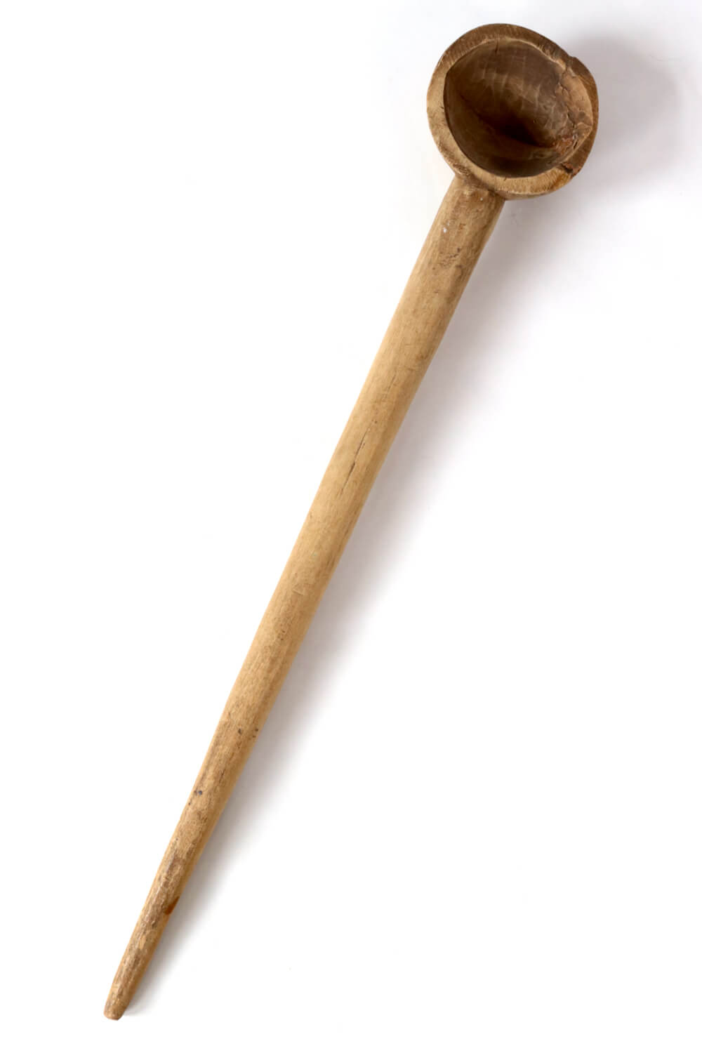 Holzlöffel, Holzkelle antik Indien, 72 cm