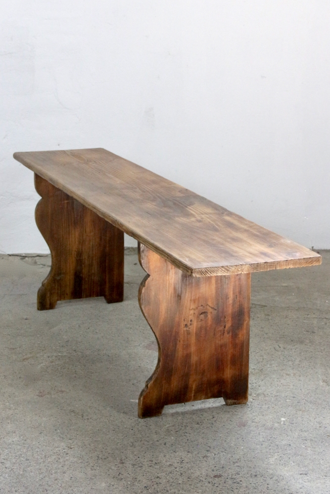 back Bauernbank Vintage braun, 150 cm
