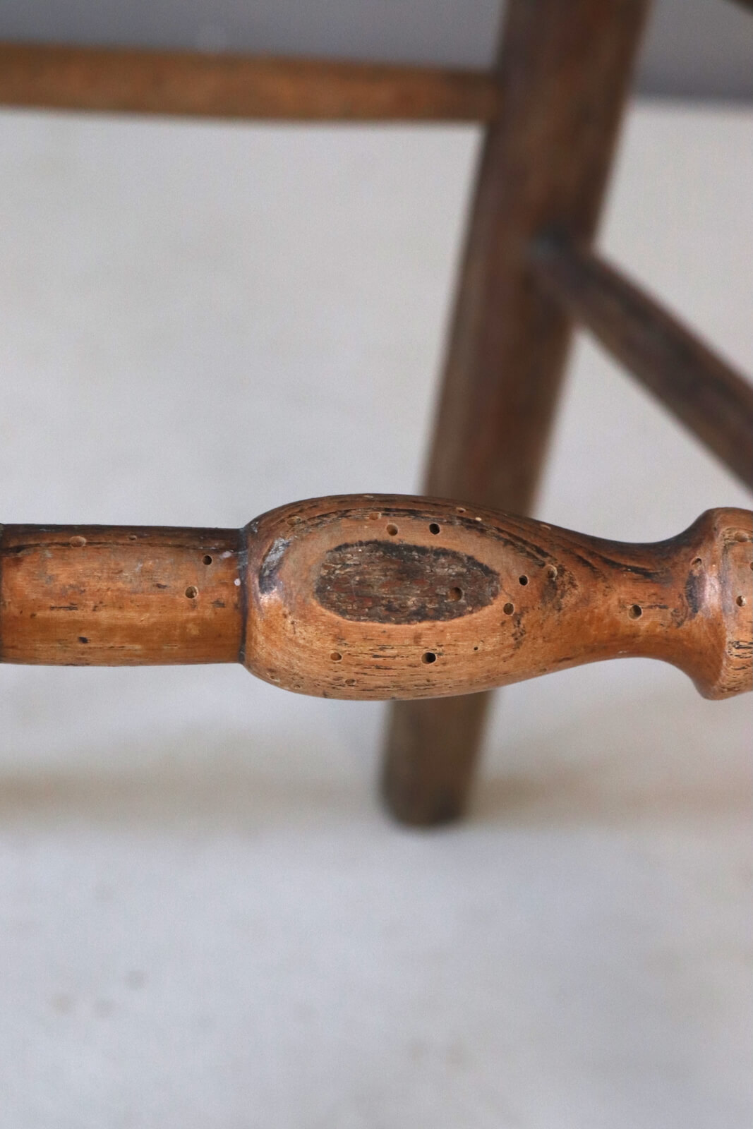 Antique wooden chair with wickerwork Antique wooden chair with wickerwork