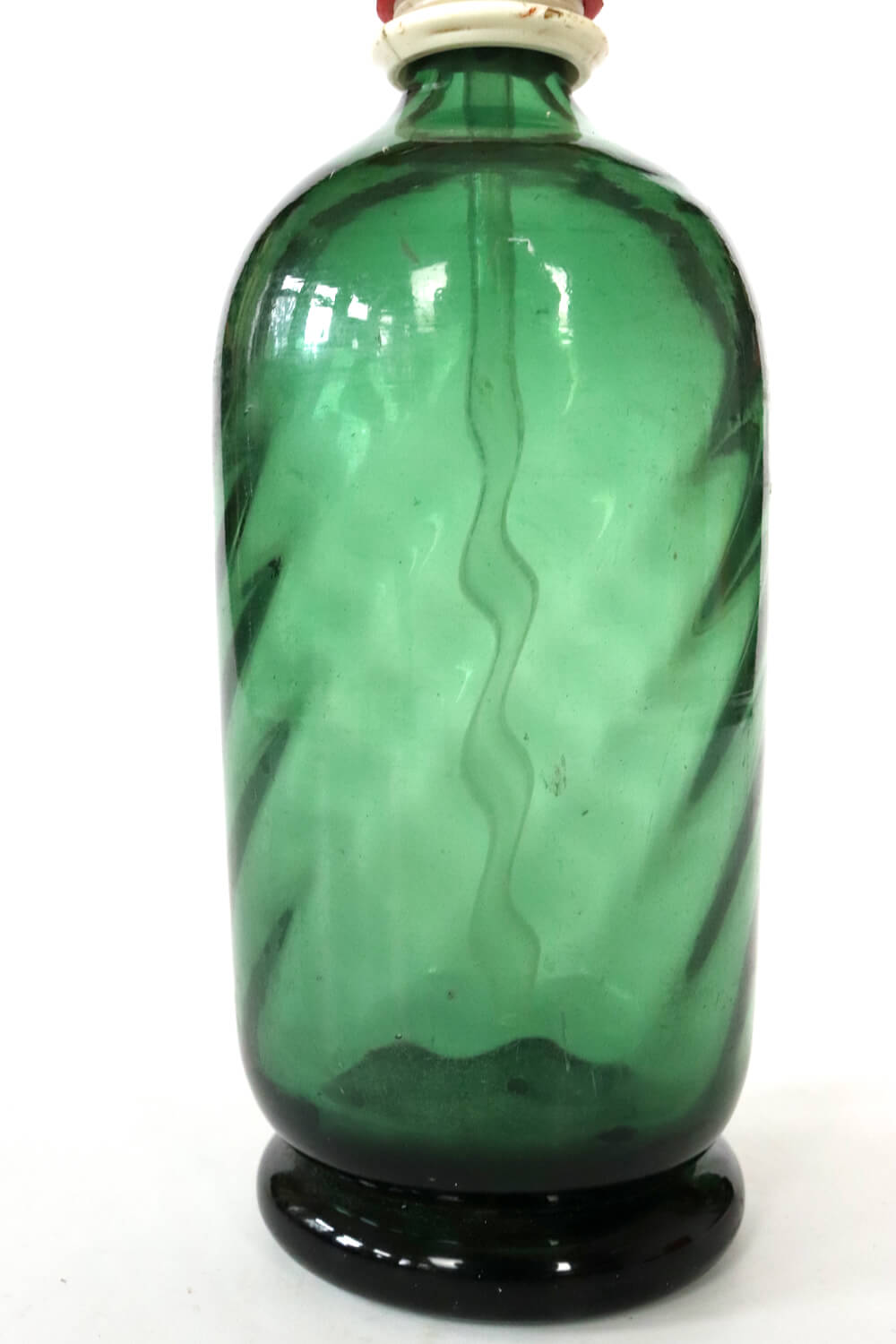 Siphonflasche antik grün