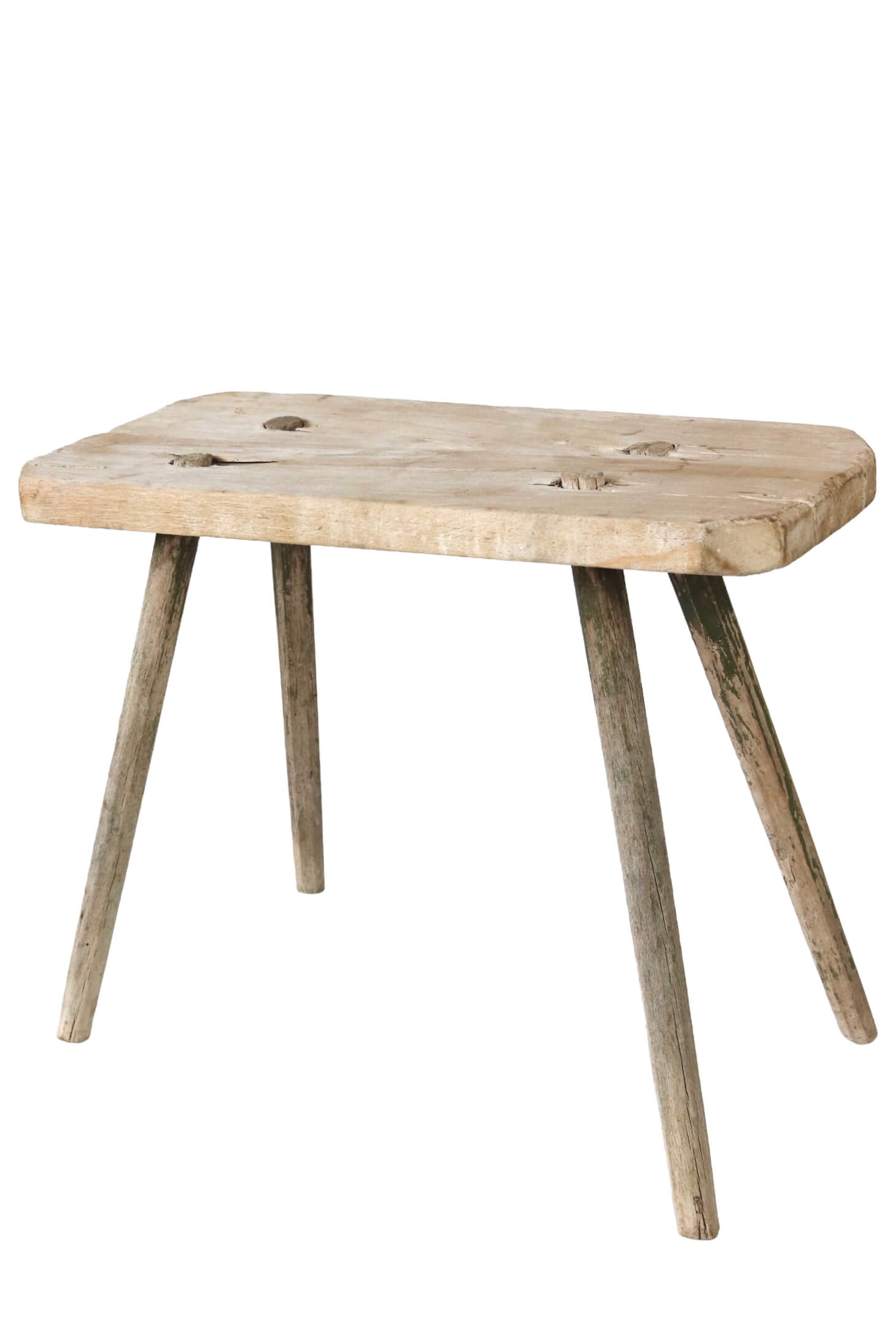 Alter Holzschemel rustikal