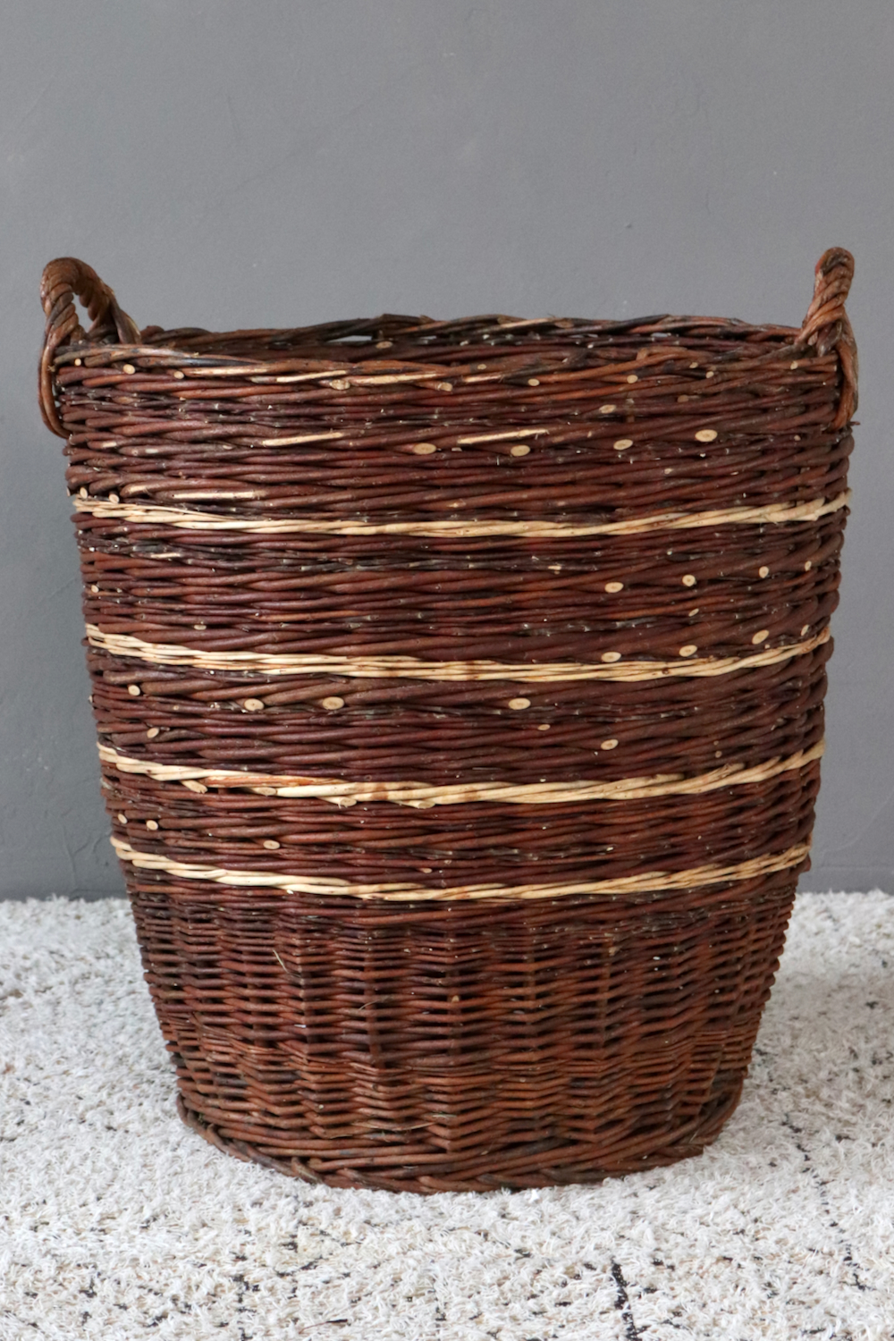 Vintage wicker basket