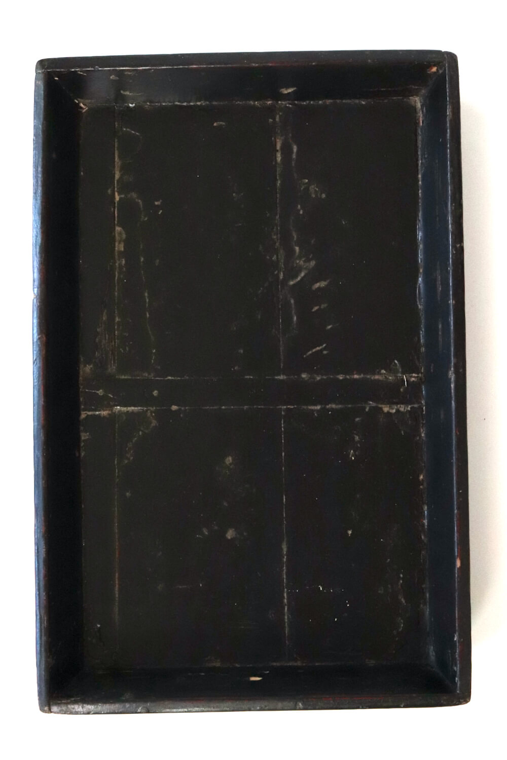 Holztablett antik schwarz China, 49x32