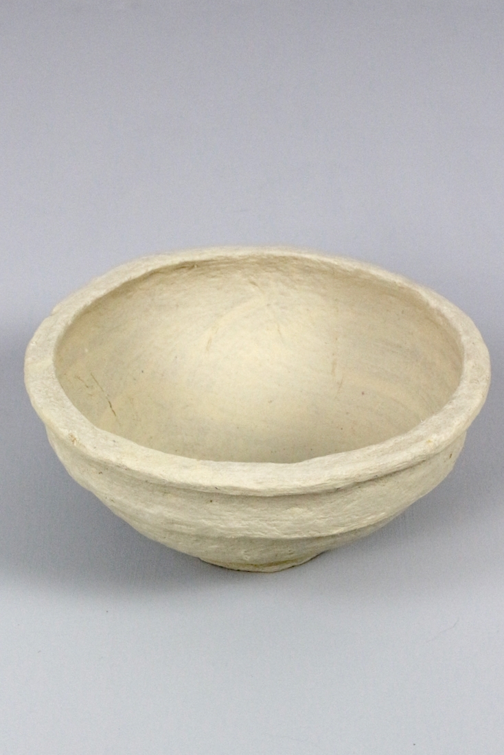 Pappmaschee Schale, Pappmaschee Schüssel, Pappmaché Schale, Pappmaché Schüssel, Paper mache bowl, Paper maché container Schüssel aus Pappmaché beige, 12xø26