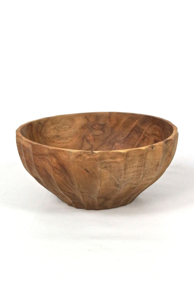 Handmade Wooden Bowl, Carved Wooden Bowl With Lid