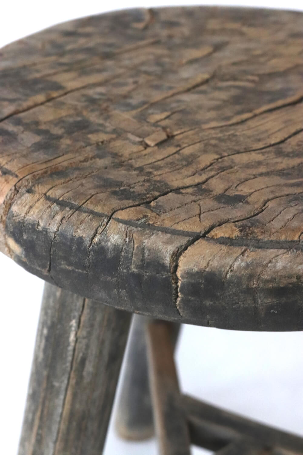 Round Chinese wooden stool