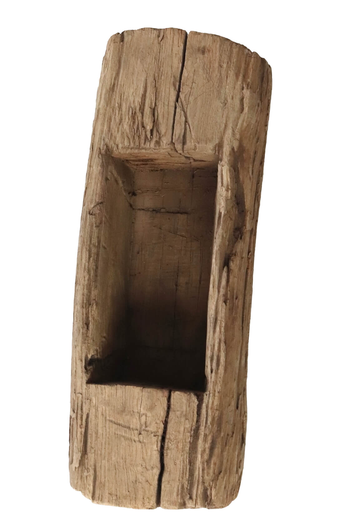 Holztrog rustikal antik, 11x41x15