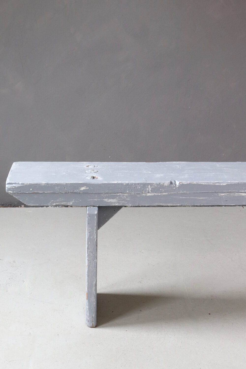 Ancient grey farmhouse bench, 200 cm