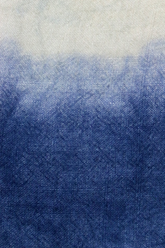 Batikkissen Leinen weiß Indigo 35x35 Batikkissen Leinen weiß Indigo 35x35