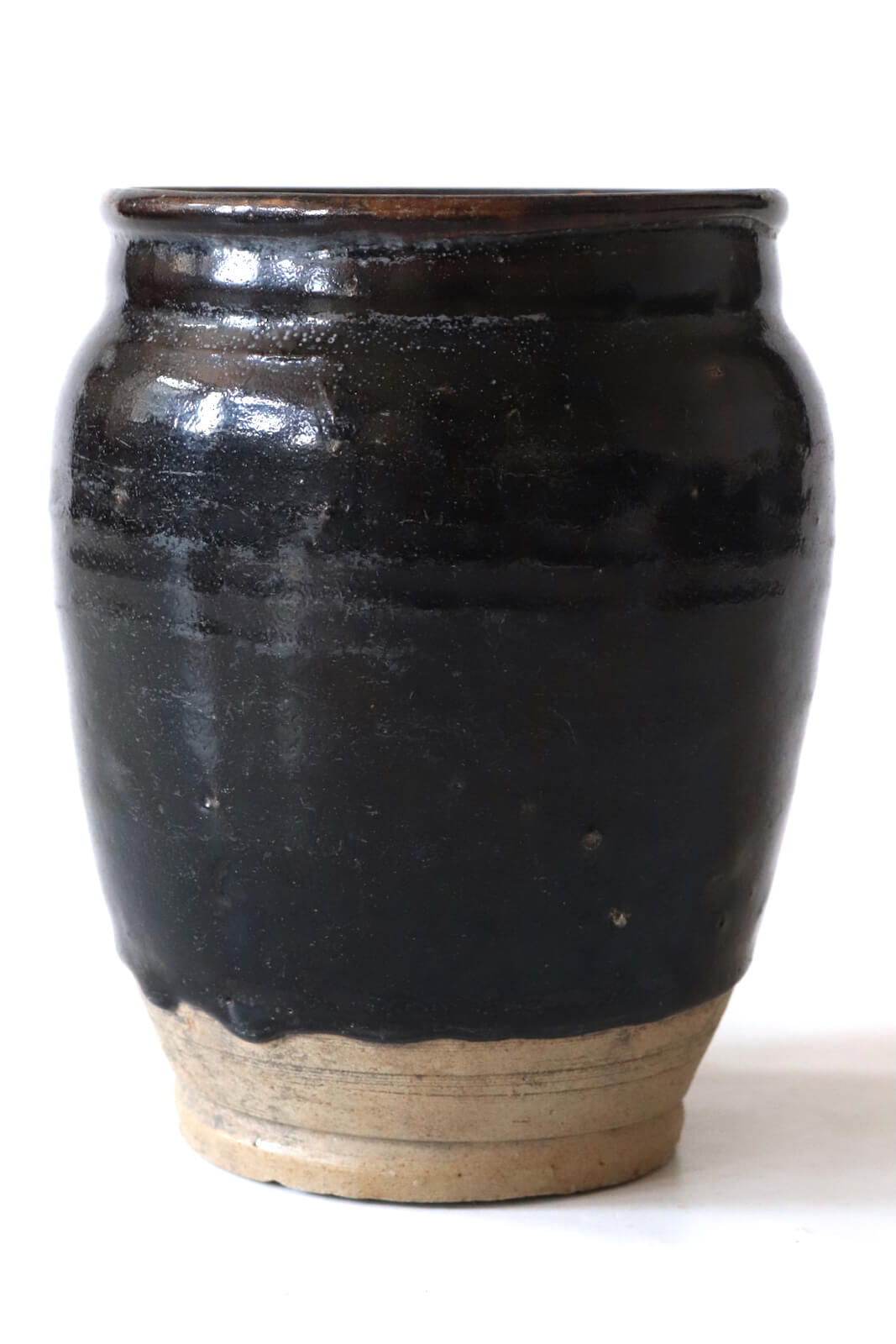 Antique black ceramic pot China, 19xø17 Antique black ceramic pot China, 19xø17