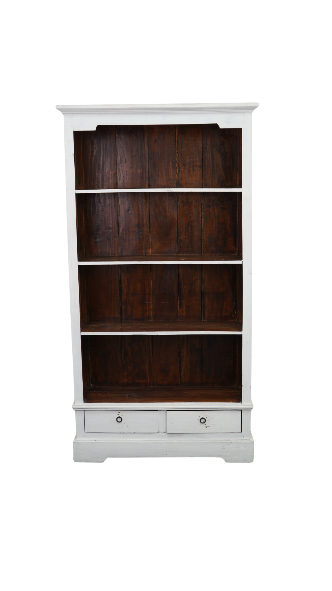 Bücherregal „Valencia“ – Massivholzregal im Landhausstil mit Schubladen