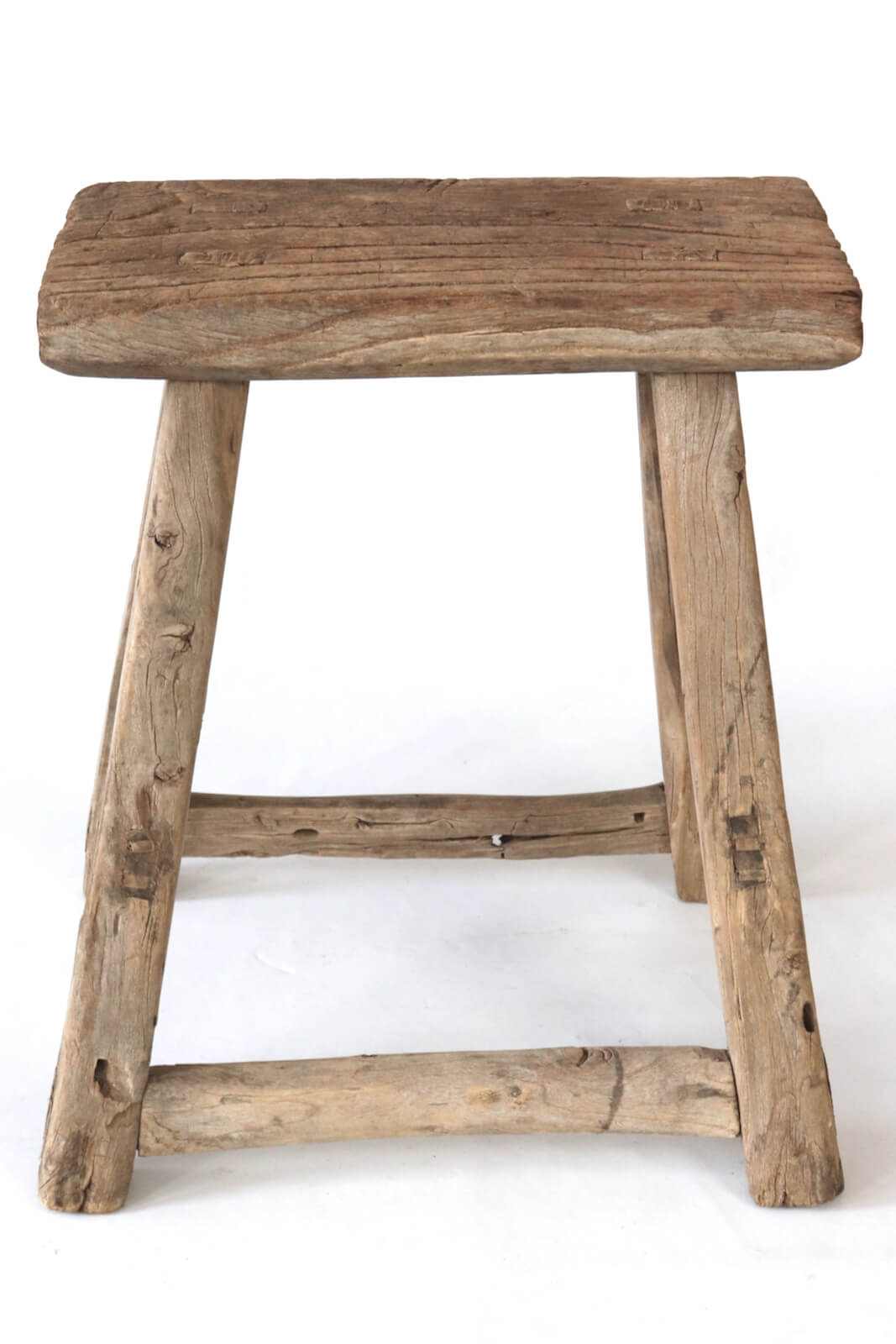 Old rustic workers stool