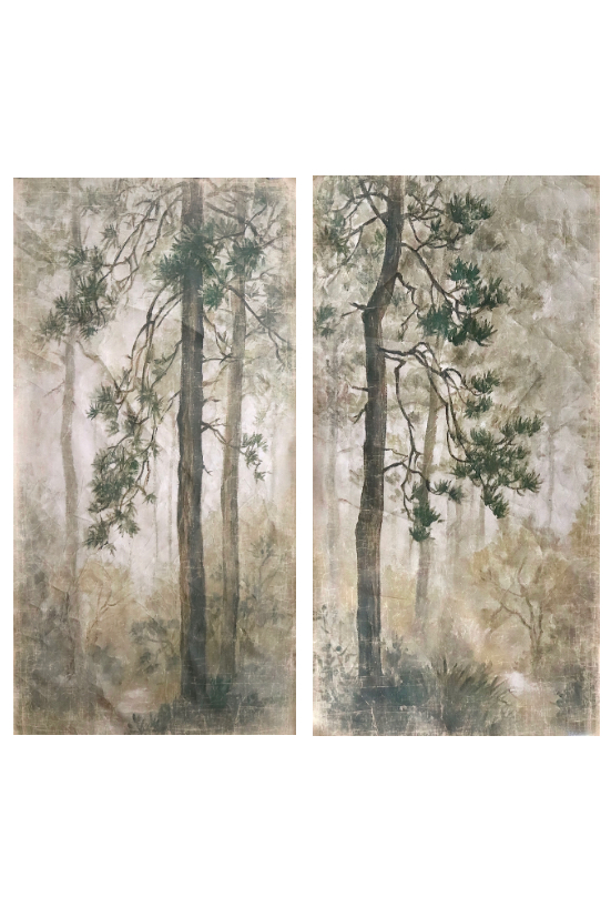 Wandbild groß mit Wald 2x 90x180 Wandbild groß mit Wald 2x 90x180
