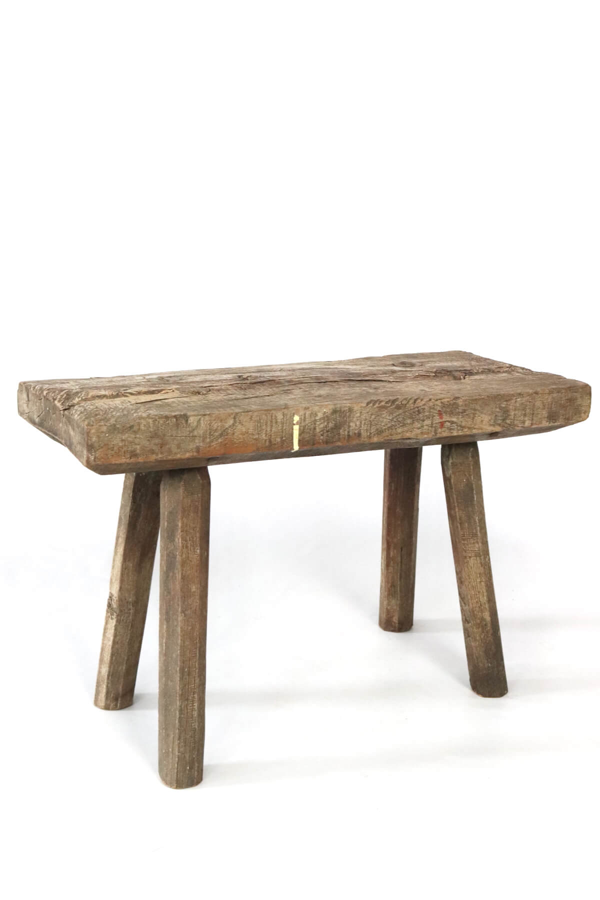 Antique rustic wooden stool Antique rustic wooden stool