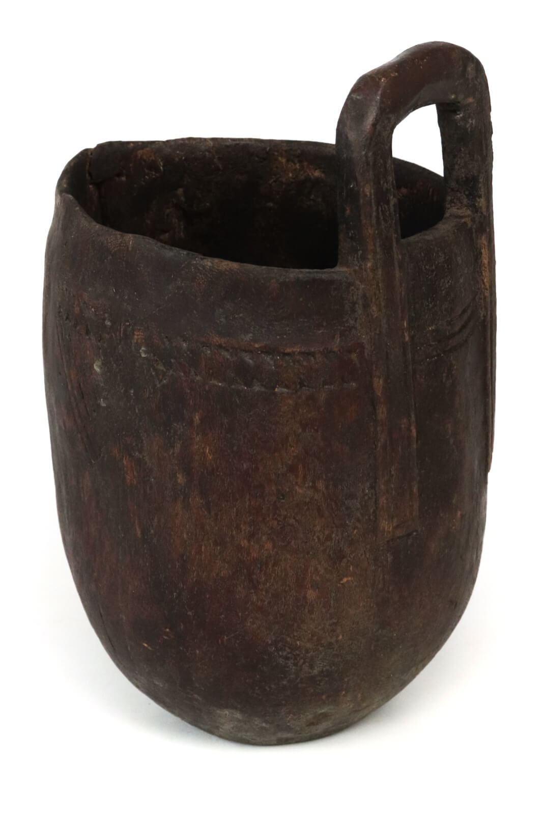 Vintage wooden Borana pot