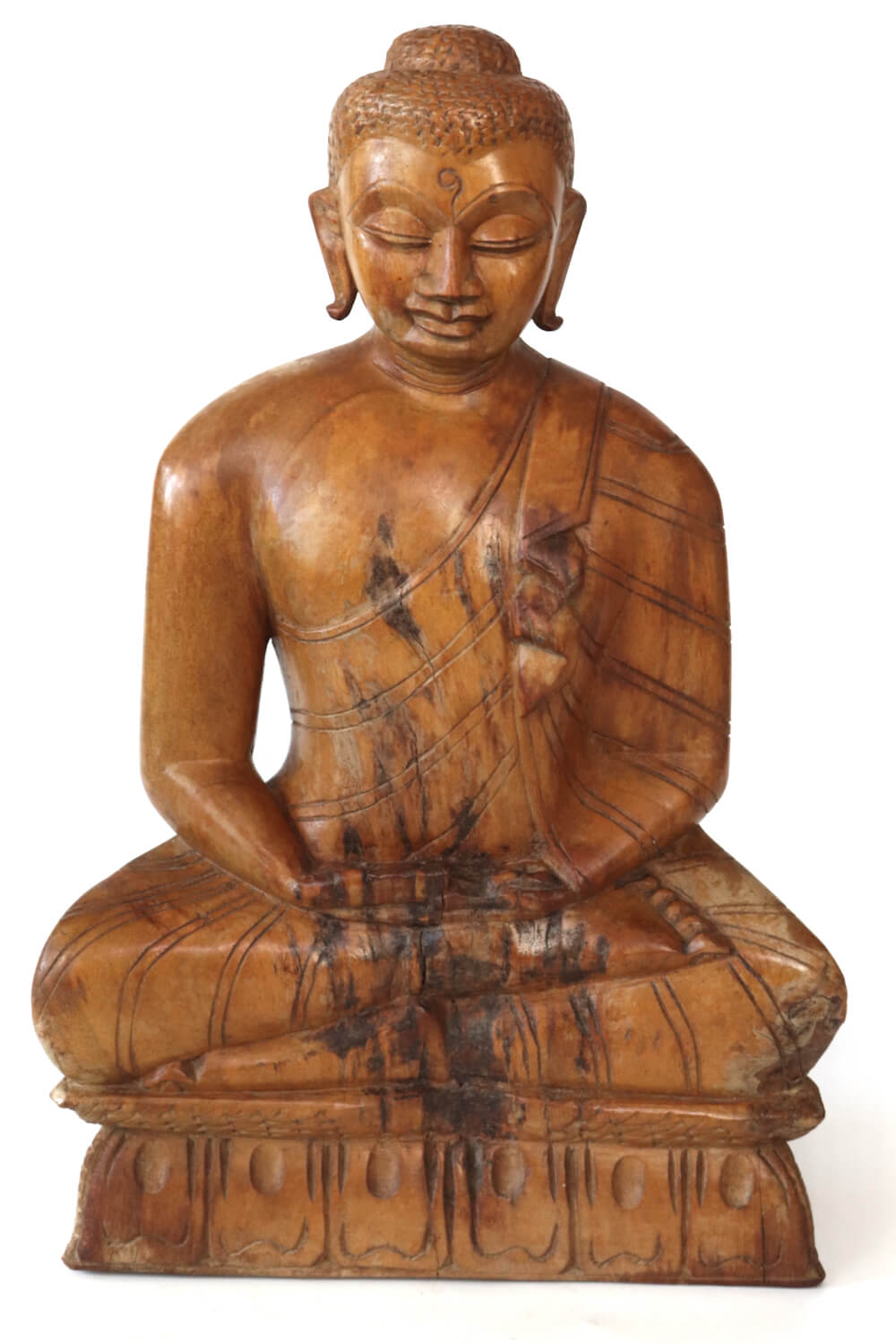 Vintage Buddha Statue Holz