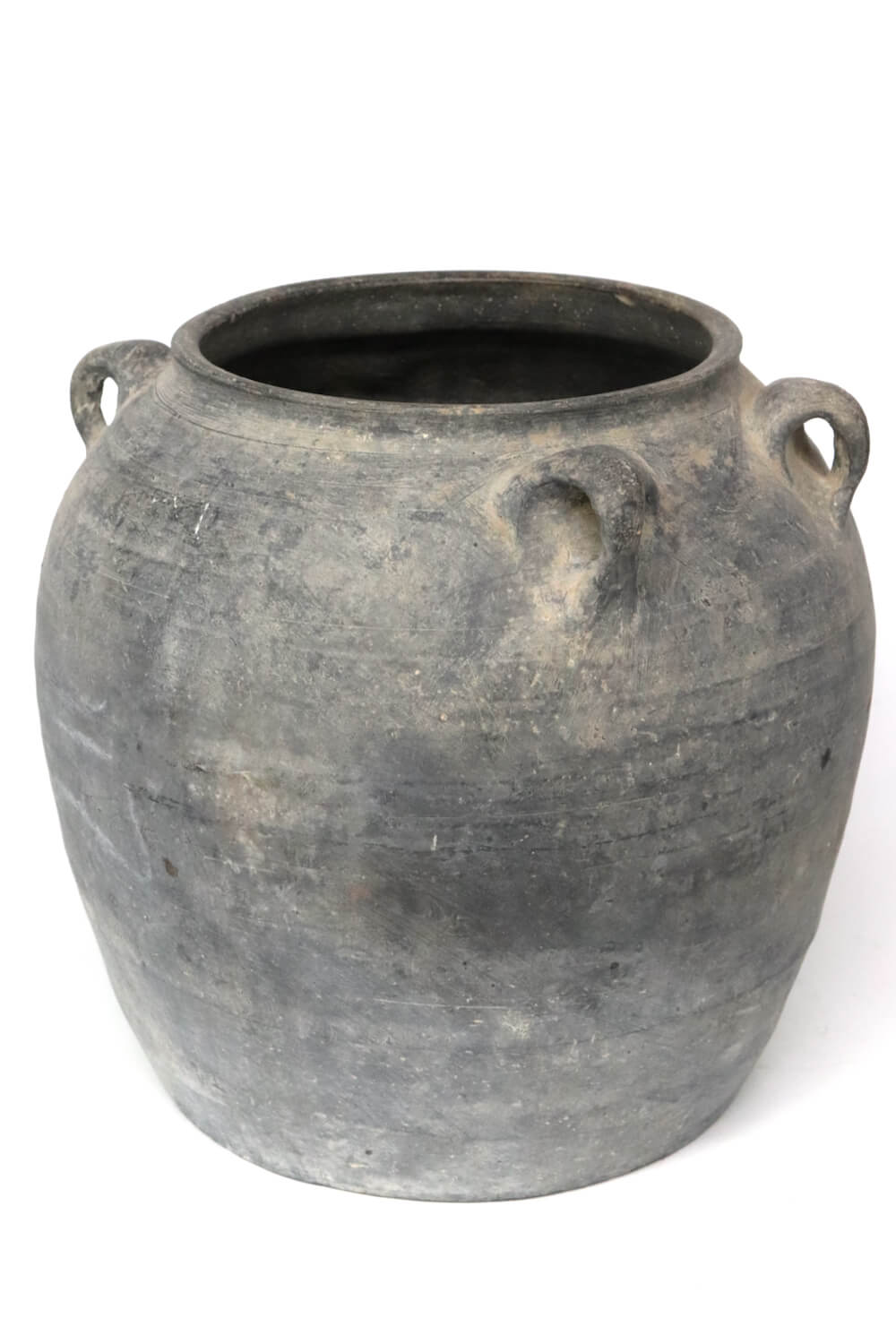 Dunkelgraue Terrakotta Vase antik, 30xø32
