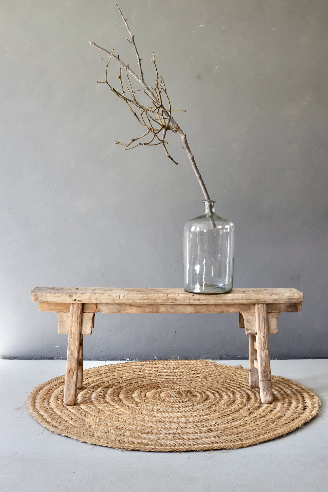 Holzbank antik China, 132 cm 