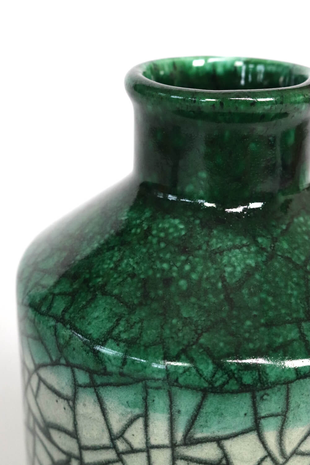Keramik Vase handgetöpfert Marokko 20xø11