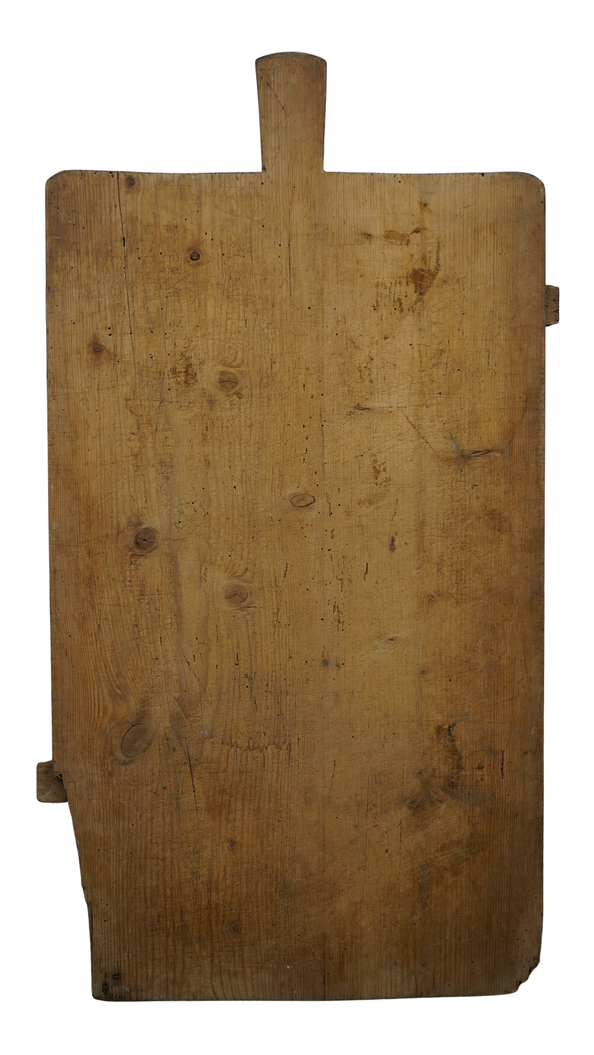 Großes altes Backbrett aus Holz mit Griff