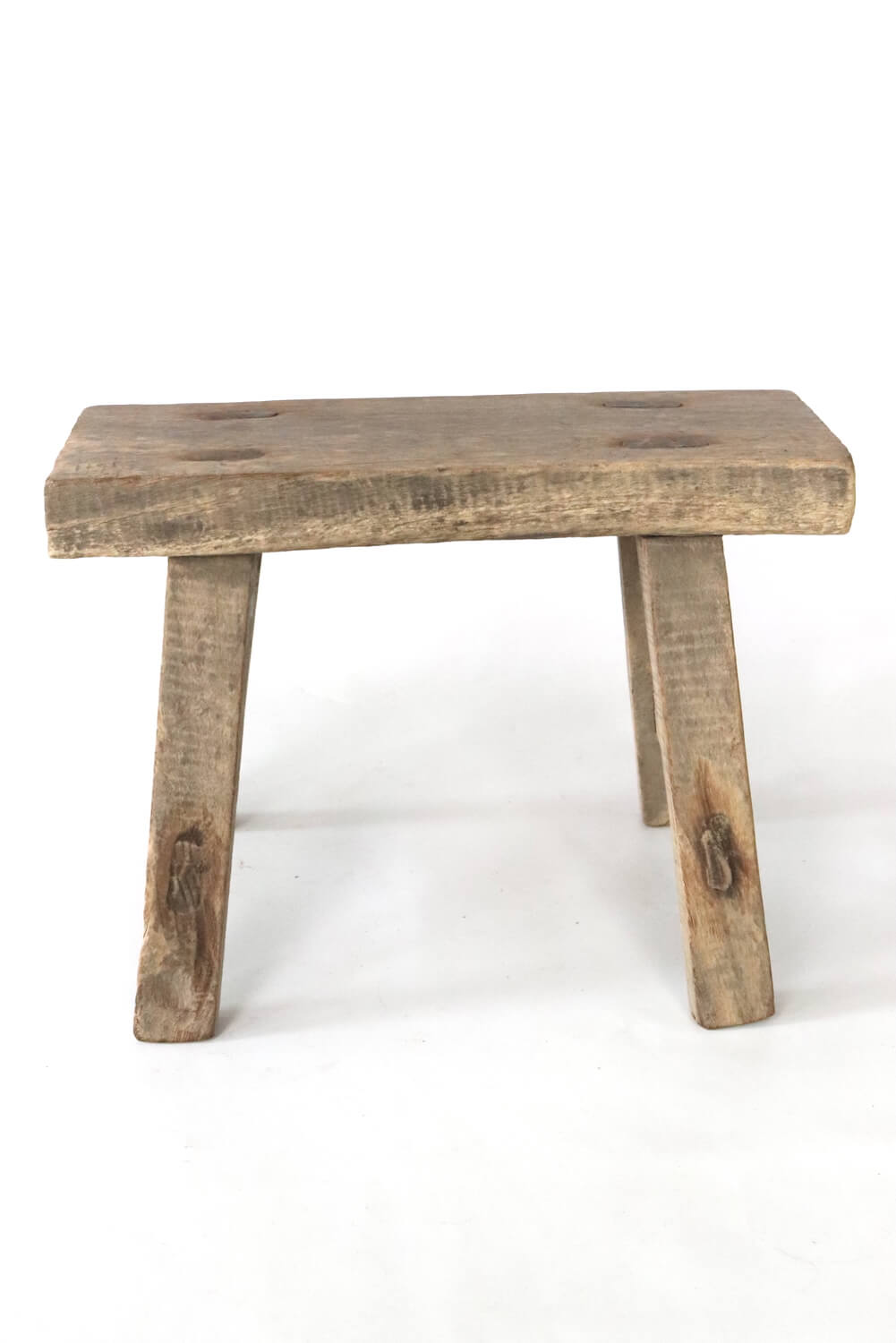 Holzschemel  antik Wabi Sabi