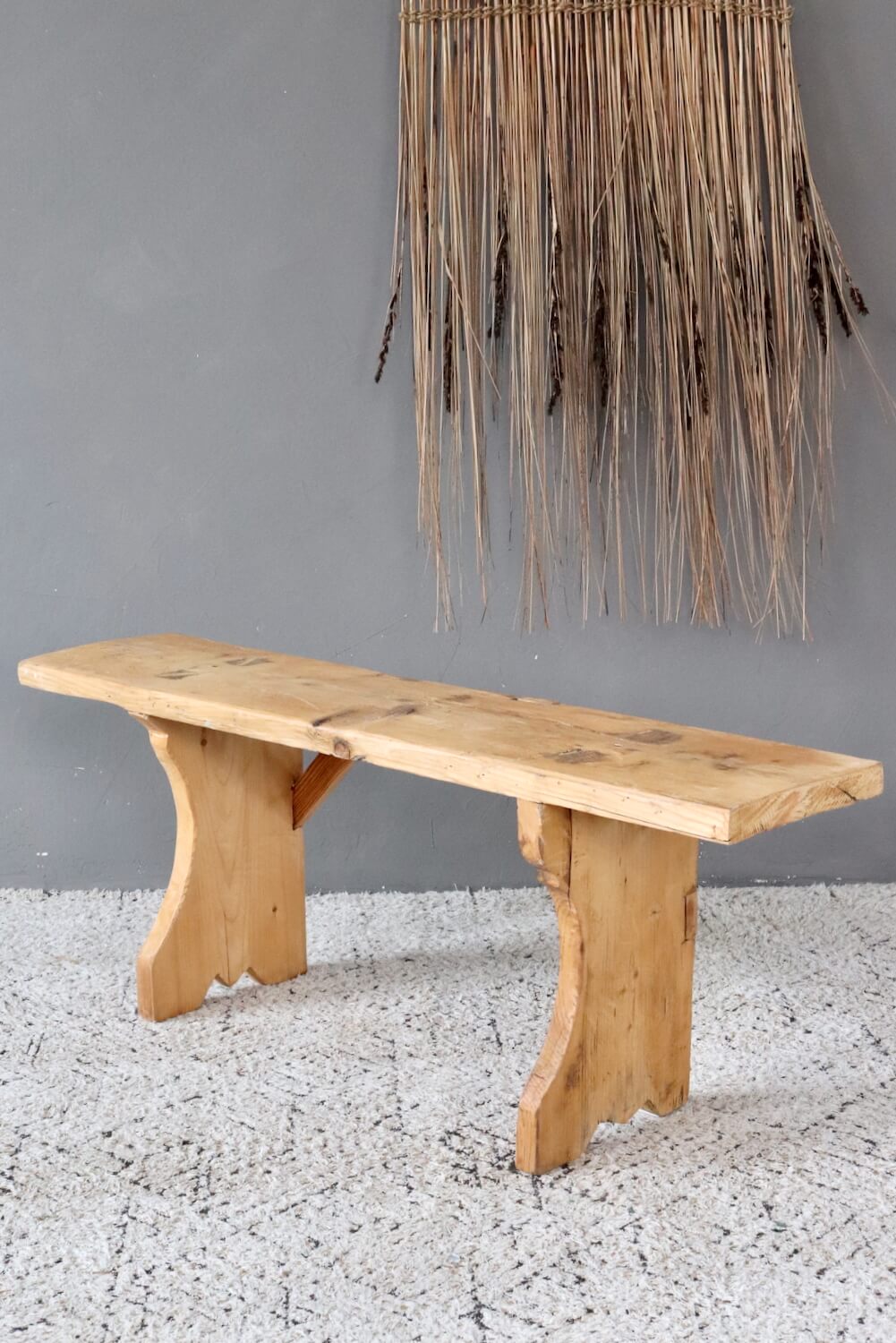 Old wooden farmhouse bench 120 cm