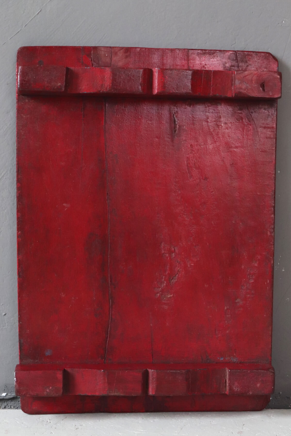 Green wooden tray, 56x39