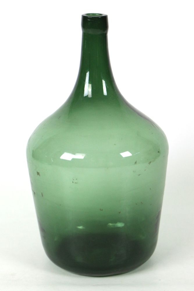 Glasflasche antik grün Alter Weinballon grün, 5L